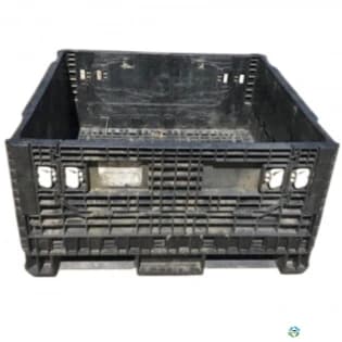 Pallet Containers For Sale: Used 45x48x25 Collapsible Bulk Containers w. Drop Doors Mixed Colors North Carolina In North Carolina - image 1 Pallet Containers For Sale: Used 45x48x25 Collapsible Bulk Containers w. Drop Doors Mixed Colors North Carolina In North Carolina - image 1