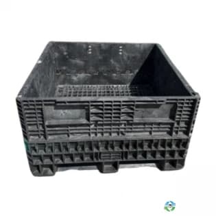 Pallet Containers For Sale: Used 56x48x34 Collapsible Bulk Containers w. Drop Doors Mixed Colors Michigan In Michigan - image 1 Pallet Containers For Sale: Used 56x48x34 Collapsible Bulk Containers w. Drop Doors Mixed Colors Michigan In Michigan - image 1