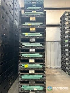 Pallet Containers For Sale: Used 30x32x34 Collapsible Bulk Containers w. Drop Doors Mixed Colors North Carolina In North Carolina - image 3 Pallet Containers For Sale: Used 30x32x34 Collapsible Bulk Containers w. Drop Doors Mixed Colors North Carolina In North Carolina - image 3