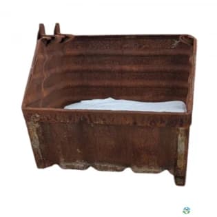 Metal Bins For Sale: Used 37x25x20 Solid Corrugated Metal Bins In Ontario - image 1 Metal Bins For Sale: Used 37x25x20 Solid Corrugated Metal Bins In Ontario - image 1