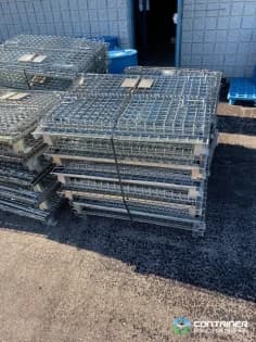 Wire Baskets For Sale: USED 40x32x34H COLLAPSIBLE WIRE MESH BINS ONTARIO In Ontario - image 3 Wire Baskets For Sale: USED 40x32x34H COLLAPSIBLE WIRE MESH BINS ONTARIO In Ontario - image 3