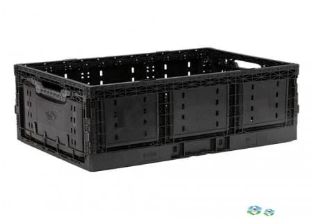 Stacking Totes For Sale: Used 24x16x11 Collapsible Returnable Plastic Crates Georgia In Georgia - image 1 Stacking Totes For Sale: Used 24x16x11 Collapsible Returnable Plastic Crates Georgia In Georgia - image 1