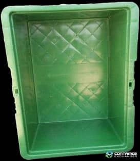 Stacking Totes For Sale: Used 12x15x7 Green Plastic Stacking Totes Ohio In Ohio - image 2 Stacking Totes For Sale: Used 12x15x7 Green Plastic Stacking Totes Ohio In Ohio - image 2