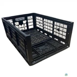Stacking Totes For Sale: Used 23.5x15.75x12.5 Collapsible Stacking Totes Connecticut In Connecticut - image 1 Stacking Totes For Sale: Used 23.5x15.75x12.5 Collapsible Stacking Totes Connecticut In Connecticut - image 1