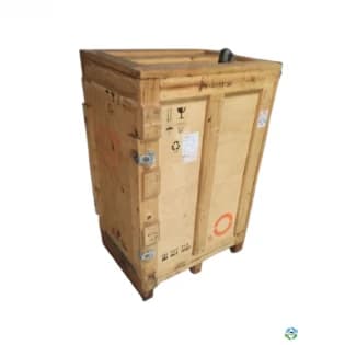 Wood Crates For Sale: Used 34x26x52 Wood Crates with Removable Padding and Shelf Installed Florida In Florida - image 1 Wood Crates For Sale: Used 34x26x52 Wood Crates with Removable Padding and Shelf Installed Florida In Florida - image 1