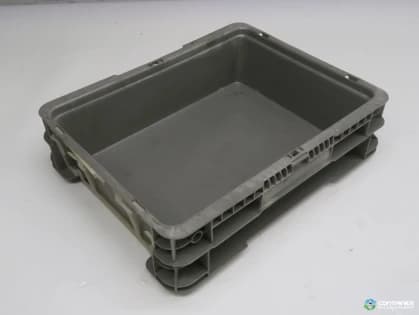 Stacking Totes For Sale: Used 12x15x4 Orbis Straight Wall Stacking Tote Texas In Texas - image 2 Stacking Totes For Sale: Used 12x15x4 Orbis Straight Wall Stacking Tote Texas In Texas - image 2