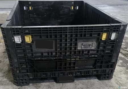 Pallet Containers For Sale: Refurbished 70x48x34 Collapsible Bulk Container with (2) Drop Doors Ohio In Ohio - image 2 Pallet Containers For Sale: Refurbished 70x48x34 Collapsible Bulk Container with (2) Drop Doors Ohio In Ohio - image 2
