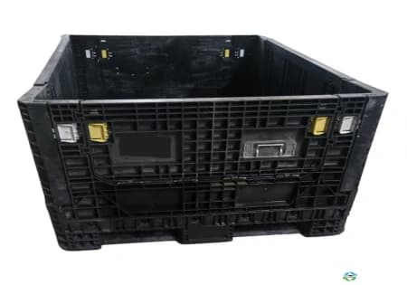 Pallet Containers For Sale: Refurbished 70x48x34 Collapsible Bulk Container with (2) Drop Doors Ohio In Ohio - image 1 Pallet Containers For Sale: Refurbished 70x48x34 Collapsible Bulk Container with (2) Drop Doors Ohio In Ohio - image 1