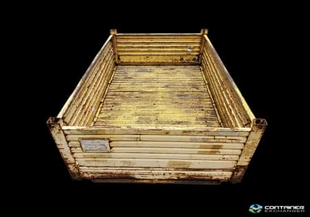 Metal Bins For Sale: Used 96x48x32 Collapsible Steel Tubs No Drop Doors Ohio In Ohio - image 3 Metal Bins For Sale: Used 96x48x32 Collapsible Steel Tubs No Drop Doors Ohio In Ohio - image 3