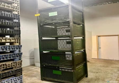 Metal Bins For Sale: Used Heavy Duty Stackable 34x29x24h” Steel Bulk Containers Canada In Ontario - image 3 Metal Bins For Sale: Used Heavy Duty Stackable 34x29x24h” Steel Bulk Containers Canada In Ontario - image 3