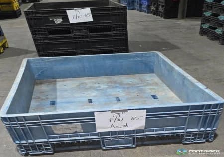Pallet Containers For Sale: Used 65x48x19 Fixed Wall Plastic Containers Indiana In Indiana - image 2 Pallet Containers For Sale: Used 65x48x19 Fixed Wall Plastic Containers Indiana In Indiana - image 2