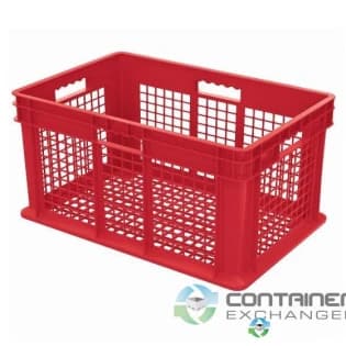 Stacking Totes For Sale: New 24x16x12 Stacking Totes Ventilated Mesh Sides & Mesh Bottom Ohio In Ohio - image 1 Stacking Totes For Sale: New 24x16x12 Stacking Totes Ventilated Mesh Sides & Mesh Bottom Ohio In Ohio - image 1