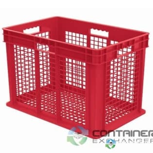 Stacking Totes For Sale: New 24x16x16 Stacking Totes Ventilated Mesh Sides & Mesh Bottom Ohio In Ohio - image 1 Stacking Totes For Sale: New 24x16x16 Stacking Totes Ventilated Mesh Sides & Mesh Bottom Ohio In Ohio - image 1
