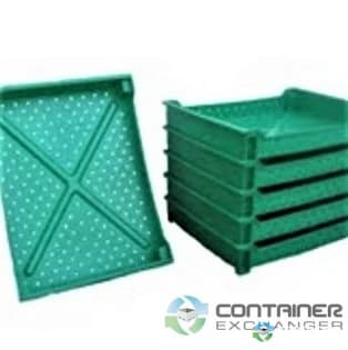 Food Totes & Trays For Sale: New 23.5x18x4 Green Berry Trays- Stackable British Columbia In British Columbia - image 2 Food Totes & Trays For Sale: New 23.5x18x4 Green Berry Trays- Stackable British Columbia In British Columbia - image 2
