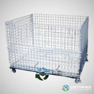 Wire Baskets For Sale: New 48x40x42 XL Wire Basket Stackable Collapsible Illinois In Illinois - image 1 Wire Baskets For Sale: New 48x40x42 XL Wire Basket Stackable Collapsible Illinois In Illinois - image 1