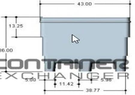 Pallet Containers For Sale: New 47x43x36 Reusable Bulk Shipping Containers In Indiana - image 2 Pallet Containers For Sale: New 47x43x36 Reusable Bulk Shipping Containers In Indiana - image 2