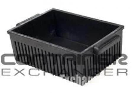 Stacking Totes For Sale: New 15x10x6 Stacking Totes - Black In Indiana - image 1 Stacking Totes For Sale: New 15x10x6 Stacking Totes - Black In Indiana - image 1