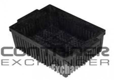 Stacking Totes For Sale: New 15x10x6 Stacking Totes- Vented - Black In Indiana - image 1 Stacking Totes For Sale: New 15x10x6 Stacking Totes- Vented - Black In Indiana - image 1