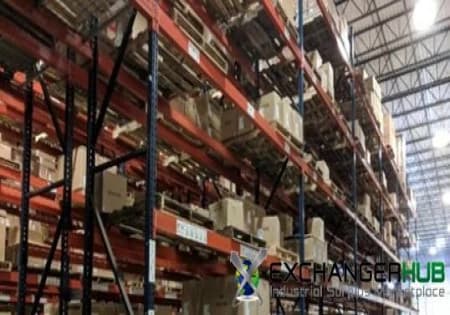 Pallet Racks For Sale: Used Teardrop Racks, 26' x 44" Uprights, with 156" x 5.5" Step Beams In Pennsylvania - image 2 Pallet Racks For Sale: Used Teardrop Racks, 26' x 44" Uprights, with 156" x 5.5" Step Beams In Pennsylvania - image 2