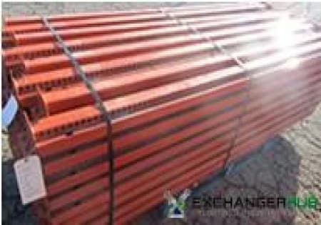 Beams For Sale: Used 96" x 4" Tear Drop Beam, Orange, 5000 lb capacity In Indiana - image 1 Beams For Sale: Used 96" x 4" Tear Drop Beam, Orange, 5000 lb capacity In Indiana - image 1