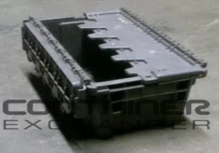 Stacking Totes For Sale: NEW 15x8x7.5 Totes with Attached Lid 2 Label Placards In Mississippi - image 1 Stacking Totes For Sale: NEW 15x8x7.5 Totes with Attached Lid 2 Label Placards In Mississippi - image 1