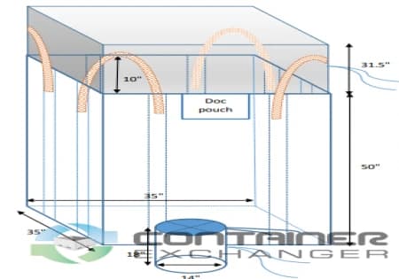 Bulk Bags - FIBC For Sale: NEW 35x35x50 Bulk Bags Duffle Top Spout Bottom New Jersey In New Jersey - image 1 Bulk Bags - FIBC For Sale: NEW 35x35x50 Bulk Bags Duffle Top Spout Bottom New Jersey In New Jersey - image 1