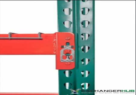 Beams For Sale: New Pallet Rack Beams 144"L x 5" Step Beam; 3 Pin Beam Connectors; Teardrop Style In Texas - image 1 Beams For Sale: New Pallet Rack Beams 144"L x 5" Step Beam; 3 Pin Beam Connectors; Teardrop Style In Texas - image 1