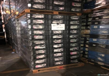 Stacking Totes For Sale: Used 48x15x7 Stacking Totes Grey In Indiana - image 1 Stacking Totes For Sale: Used 48x15x7 Stacking Totes Grey In Indiana - image 1