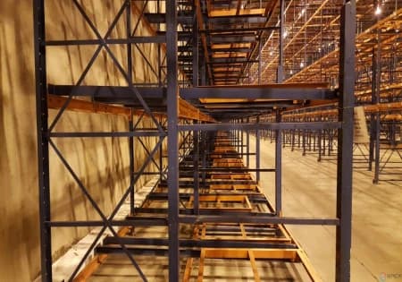 Push-Back Racks For Sale: 2 deep push back, 2 to 6 levels, 96" wide bays, 26' high uprights, 12,000 pallet positions In null - image 3 Push-Back Racks For Sale: 2 deep push back, 2 to 6 levels, 96" wide bays, 26' high uprights, 12,000 pallet positions In null - image 3