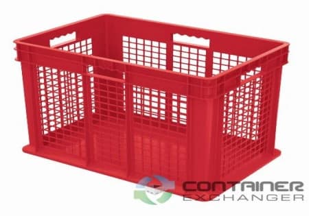 Stacking Totes For Sale: New 24x16x16 Stacking Totes Ventilated Mesh Sides & Solid Bottom In Ohio - image 1 Stacking Totes For Sale: New 24x16x16 Stacking Totes Ventilated Mesh Sides & Solid Bottom In Ohio - image 1