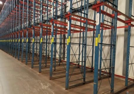 Drive-In Racks For Sale: 3 Deep drive in, floor + 2/3 levels, 130 Bays, 1,200 pallet positions, 26' uprights In null - image 2 Drive-In Racks For Sale: 3 Deep drive in, floor + 2/3 levels, 130 Bays, 1,200 pallet positions, 26' uprights In null - image 2