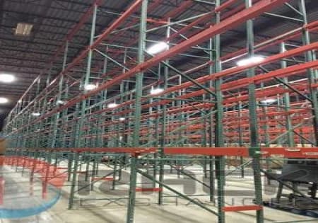Pallet Racks For Sale: Used Interlake Pallet Rack 694 22' Uprights, 42" Deep w 96" Beams In Rhode Island - image 1 Pallet Racks For Sale: Used Interlake Pallet Rack 694 22' Uprights, 42" Deep w 96" Beams In Rhode Island - image 1