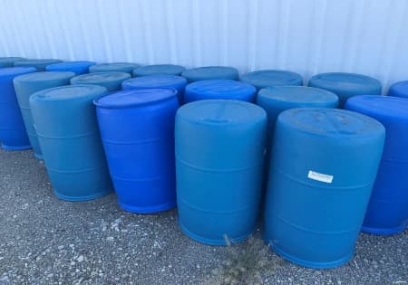 Drums For Sale: Used 55 Gallon Closed Top Plastic Drums, Rinsed, Non Food Grade In Ohio - image 1 Drums For Sale: Used 55 Gallon Closed Top Plastic Drums, Rinsed, Non Food Grade In Ohio - image 1