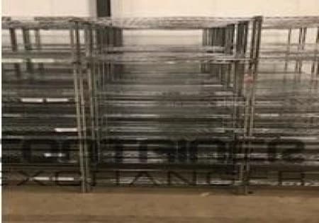 Shelving Systems For Sale: Used Uline Chrome Shelving 18" x 48" x 86"
minimum order = 30 units. In New Jersey - image 1 Shelving Systems For Sale: Used Uline Chrome Shelving 18" x 48" x 86"
minimum order = 30 units. In New Jersey - image 1
