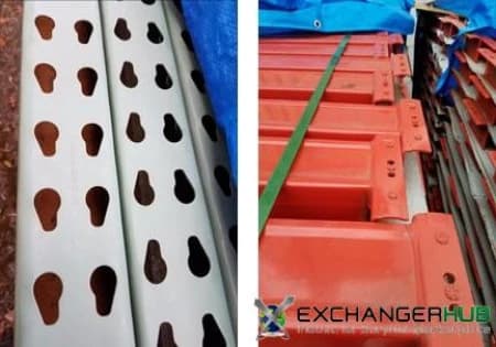 Pallet Racks For Sale: Used Speedrack Teardrop - 42" x 22' high & 96" Beams In New Jersey - image 1 Pallet Racks For Sale: Used Speedrack Teardrop - 42" x 22' high & 96" Beams In New Jersey - image 1