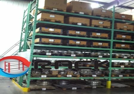 Pallet Racks For Sale: Used 18' x 42" Pallet Racks, 114" x 3.5" Beams w. Wire Deck In South Carolina - image 2 Pallet Racks For Sale: Used 18' x 42" Pallet Racks, 114" x 3.5" Beams w. Wire Deck In South Carolina - image 2