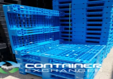 Plastic Pallets For Sale: Used 43x43 Stacking Pallets for Export with Mesh Deck and Runners In Ontario - image 2 Plastic Pallets For Sale: Used 43x43 Stacking Pallets for Export with Mesh Deck and Runners In Ontario - image 2