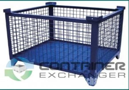 Wire Baskets For Sale: NEW 36.5x43.5x30 (35x42x24 internal dimensions) Wire Mesh Bulk Containers w. Optional Doors or Lugs In Wisconsin - image 1 Wire Baskets For Sale: NEW 36.5x43.5x30 (35x42x24 internal dimensions) Wire Mesh Bulk Containers w. Optional Doors or Lugs In Wisconsin - image 1
