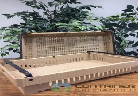 Stack & Nest Totes For Sale: New 21.2x14.25x3.75 Stack and nest with Handles Produce Trays In British Columbia - image 1 Stack & Nest Totes For Sale: New 21.2x14.25x3.75 Stack and nest with Handles Produce Trays In British Columbia - image 1