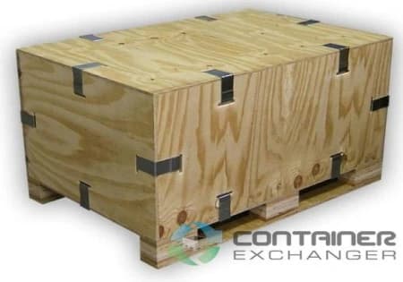 Wood Crates For Sale: New 46x30x23 Collapsible Wood Crates In South Carolina - image 2 Wood Crates For Sale: New 46x30x23 Collapsible Wood Crates In South Carolina - image 2