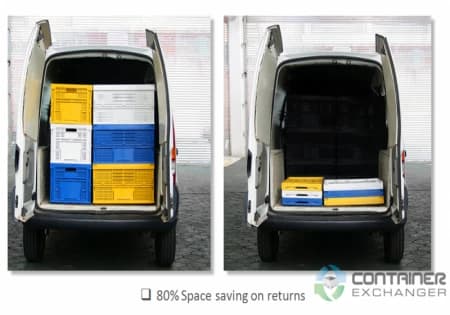 Stacking Totes For Sale: New 22x14x11 Collapsible Stacking Totes In Michigan - image 2 Stacking Totes For Sale: New 22x14x11 Collapsible Stacking Totes In Michigan - image 2