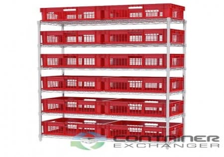 Stacking Totes For Sale: New 24x16x8 Stacking Totes- Mesh Sides & Solid Bottom In Ohio - image 3 Stacking Totes For Sale: New 24x16x8 Stacking Totes- Mesh Sides & Solid Bottom In Ohio - image 3