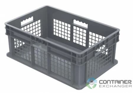 Stacking Totes For Sale: New 24x16x8 Stacking Totes- Mesh Sides & Solid Bottom In Ohio - image 1 Stacking Totes For Sale: New 24x16x8 Stacking Totes- Mesh Sides & Solid Bottom In Ohio - image 1