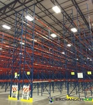 Pallet Racks For Sale: Used Structural Frazier Style Racking, 25' - 31' high x 42" Deep with 92" - 104" Beams In Rhode Island - image 1 Pallet Racks For Sale: Used Structural Frazier Style Racking, 25' - 31' high x 42" Deep with 92" - 104" Beams In Rhode Island - image 1