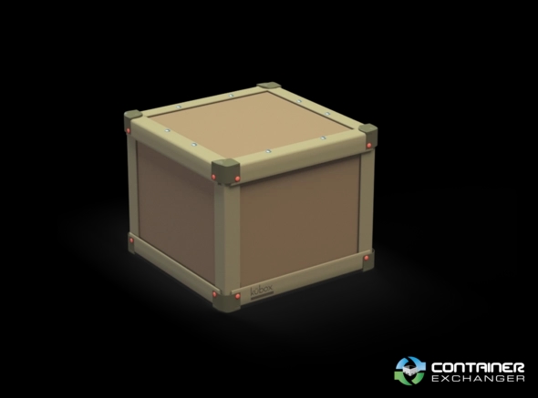 Gaylord Boxes For Sale: NEW Kübox 28x28x23 Collapsible 3 Wall Corrugated Crates Wood Crate Alternative In Tennessee - image 2 Gaylord Boxes For Sale: NEW Kübox 28x28x23 Collapsible 3 Wall Corrugated Crates Wood Crate Alternative In Tennessee - image 2