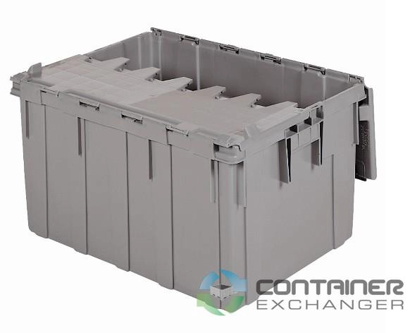 Stack & Nest Totes For Sale: NEW 28x21x15.5 Stack & Nest Totes- Attached Lid In Ohio - image 1 Stack & Nest Totes For Sale: NEW 28x21x15.5 Stack & Nest Totes- Attached Lid In Ohio - image 1