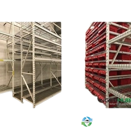 Shelving Systems For Sale: Used T-Bolt Shelving Racks 16x33-52x46-144 Beams New Jersey In New Jersey - image 1 Shelving Systems For Sale: Used T-Bolt Shelving Racks 16x33-52x46-144 Beams New Jersey In New Jersey - image 1