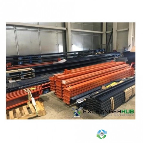 Pallet Racks For Sale: NEW & USED Mecalux Pallet Racks, 44x30 Bolted Uprigths, 102 & 144 slotted Beams - discounted material, never installed Ontario In Ontario - image 1 Pallet Racks For Sale: NEW & USED Mecalux Pallet Racks, 44x30 Bolted Uprigths, 102 & 144 slotted Beams - discounted material, never installed Ontario In Ontario - image 1