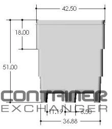 Pallet Containers For Sale: New 43x43x51 Reusable Bulk Shipping Containers In Indiana - image 2 Pallet Containers For Sale: New 43x43x51 Reusable Bulk Shipping Containers In Indiana - image 2