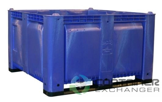 Pallet Containers For Sale: New 48x48x28 MACX48 Rigid Solid Plastic Bulk Container, FDA Approved In Michigan - image 1 Pallet Containers For Sale: New 48x48x28 MACX48 Rigid Solid Plastic Bulk Container, FDA Approved In Michigan - image 1